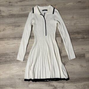 White and black Merokeety dress. Only worn once for a photoshoot